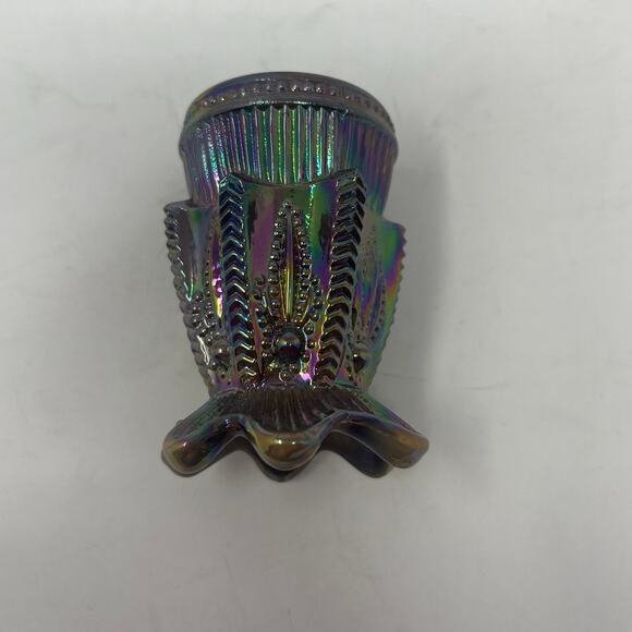 Fenton Carnival Glass Cactus Toothpick Holder for Levay EUC Vintage - Picture 5 of 9